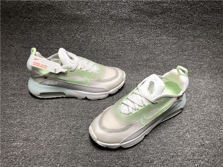 New Men Nike Air Max 2090 Grey Green Running Shoes